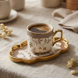 Coffee Cup and Saucer Set - 12 Pcs